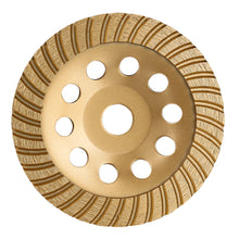 Load image into Gallery viewer, Turbo Cup Wheels,jashin tools,4 inch diamond grinding wheel,diamond grinding concrete,angle grinder diamond grinding wheel