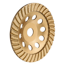 Load image into Gallery viewer, Turbo Cup Wheels,jashin tools,4 inch diamond grinding wheel,diamond grinding concrete,angle grinder diamond grinding wheel