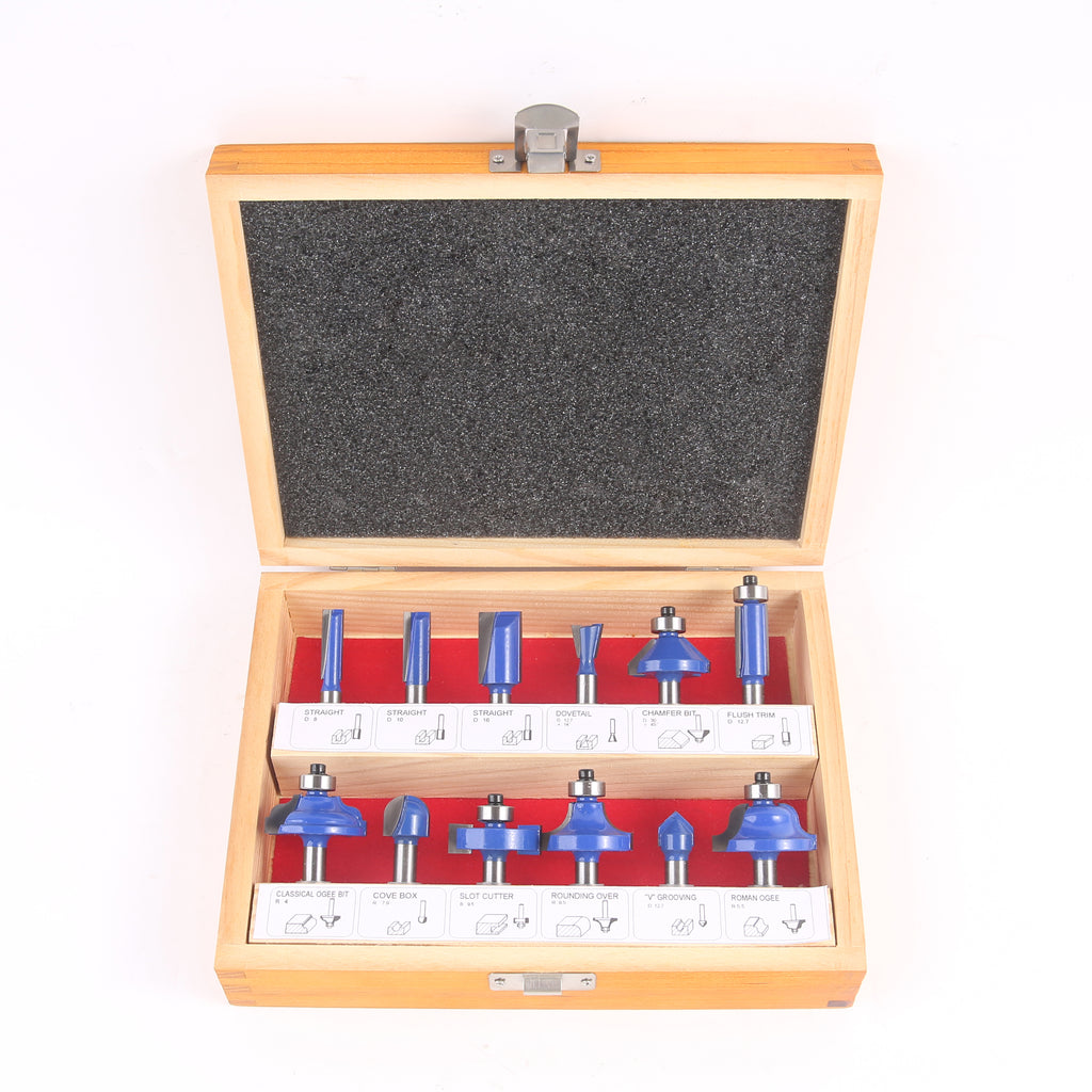 12PC Router Bit Set Carbide Router Bits for Wood, Woodworking, DIY