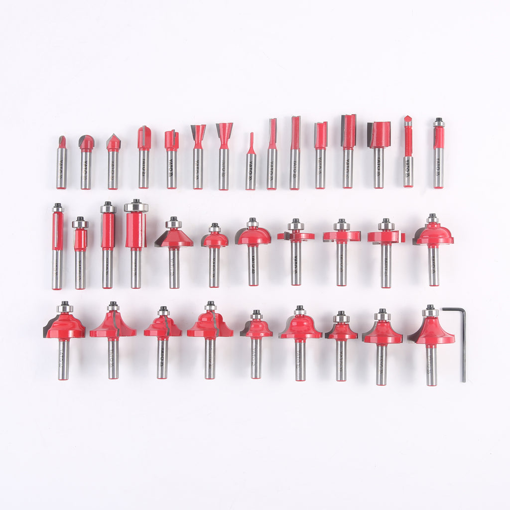 35PC Router Bit Set Carbide-Tipped Wood Router Bit Assorted Set