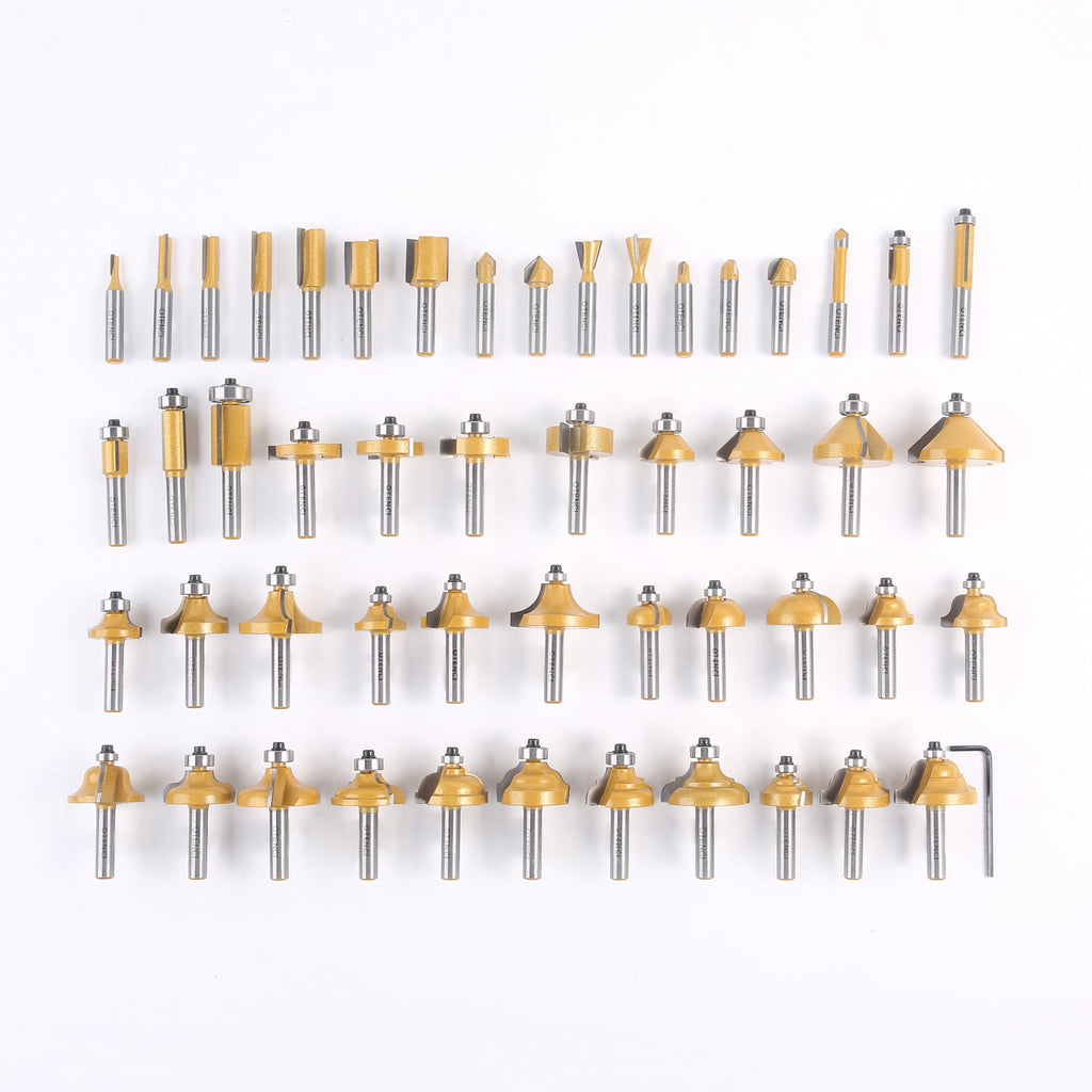 50pc Router Bit Set for Professional and Beginners Carpenter