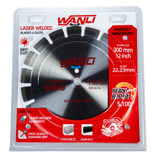 Load image into Gallery viewer, Laser Weld Blades-U Slots,jashin tools,asphalt diamond blade,laser weld cutter,diamond laser saw,laser welded diamond blade