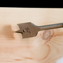 Load image into Gallery viewer, Tri-point Flat Wood Bits,jashin tools,wood spade,spade bit for wood,spade bit splitting wood,large wood spade bit