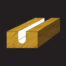Load image into Gallery viewer, Round Nose Bits,jashin tools,router bits,router cut out bit,1 4 straight router bit,16mm router bit,rounding router bit,router bit kit